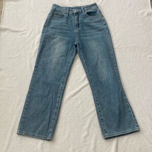 Stylish Blue Wide Leg Jeans